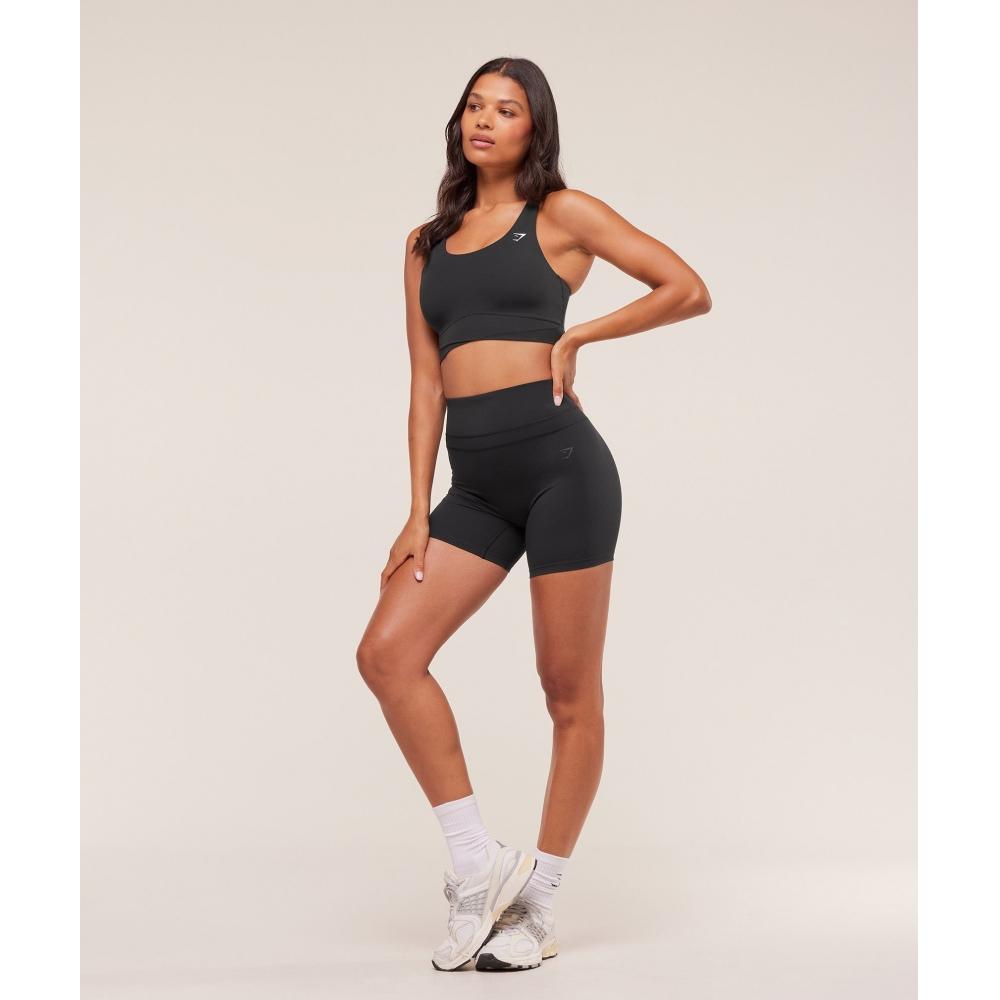 Gymshark Cross Over Sports Bra Black B4b6m Bb2j