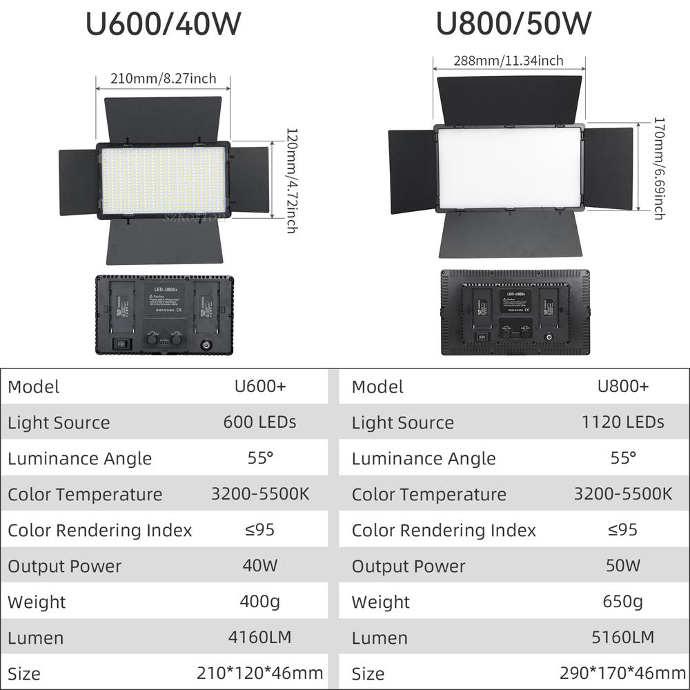 LED Photography Video Light Panel Lighting Photo Studio Lamp Kit With Tripod Stand For Shoot Live Streaming Youtube Tiktok