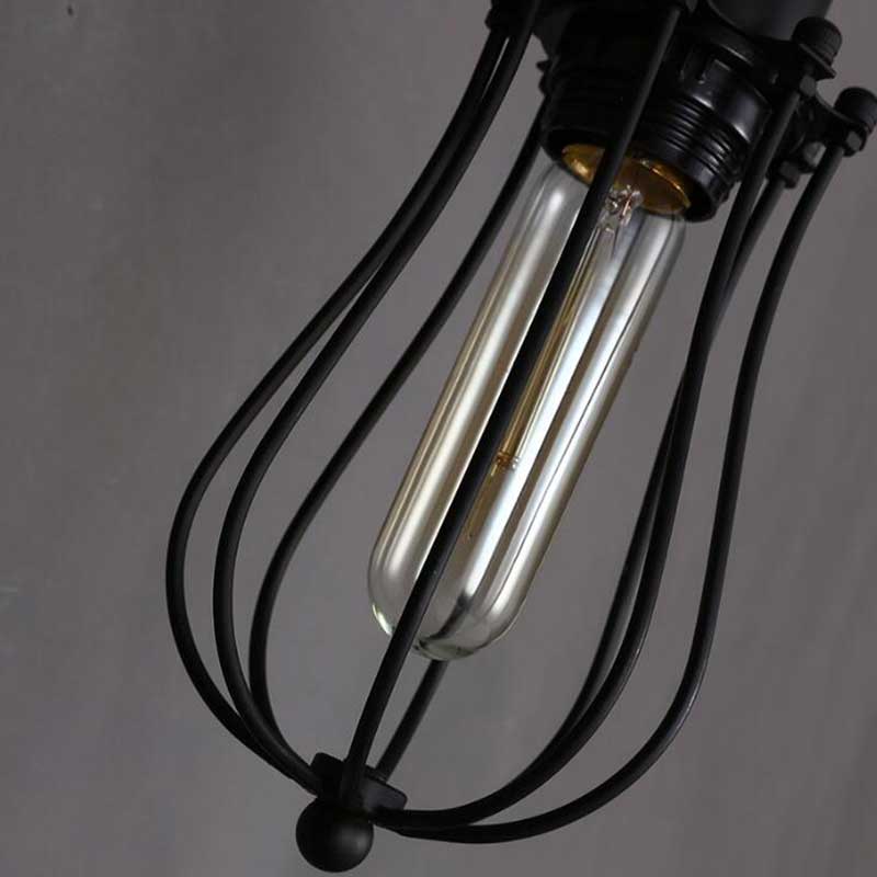 Lampă de perete cușcă LED Vintage Loft Corp de iluminat industrial Abajur E27 Applique Applică modernă de interior pentru casă