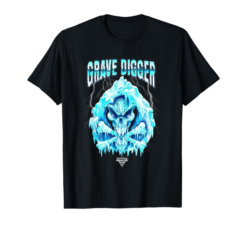 Ripple Junction x Monster Jam Grave Digger Ice Reaper Truck T-Shirt