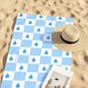 Cute Checkered Pattern Towel Quick Drying Beach Towels Are Suitable For Swimming Pools Camping Yoga And The Gym