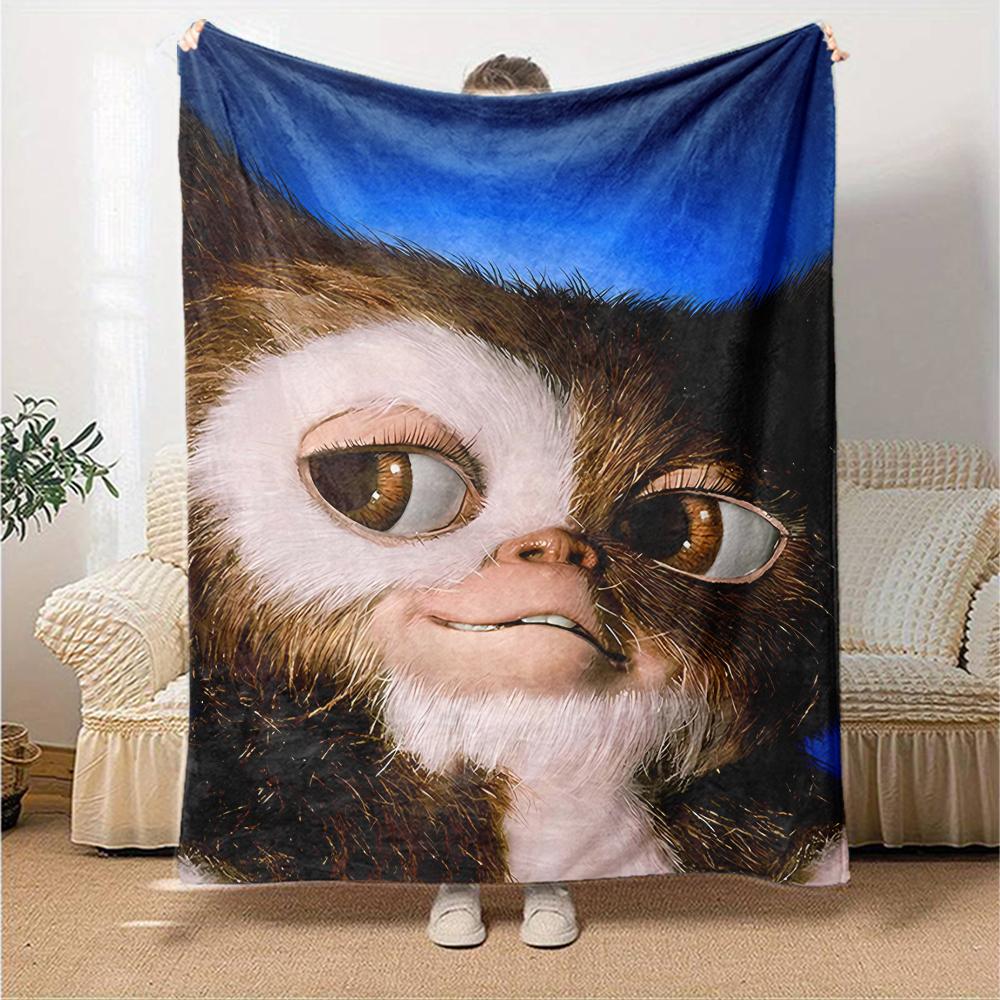 1pc Gremlin2 Blanket, Gift, for Men and Women, Soft Blanket, Good for Sofa Bed Couch Travel, Lightweight Flannel Blanket