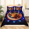 Constellation Taurus Three-Piece Quilt Cover 3D Digital Printing Bedding Set Bed Cover