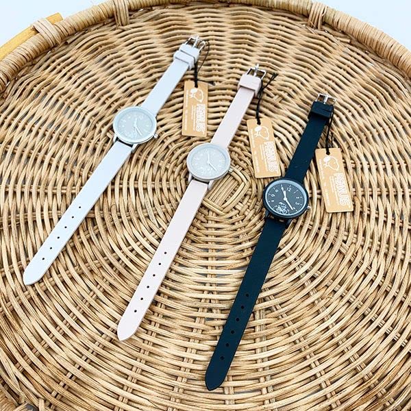 Field work Snoopy Analog Silicone Band Watch Black PNT034-3