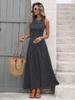 2026 French Retro Polka Dot Sleeveless Backless Dress