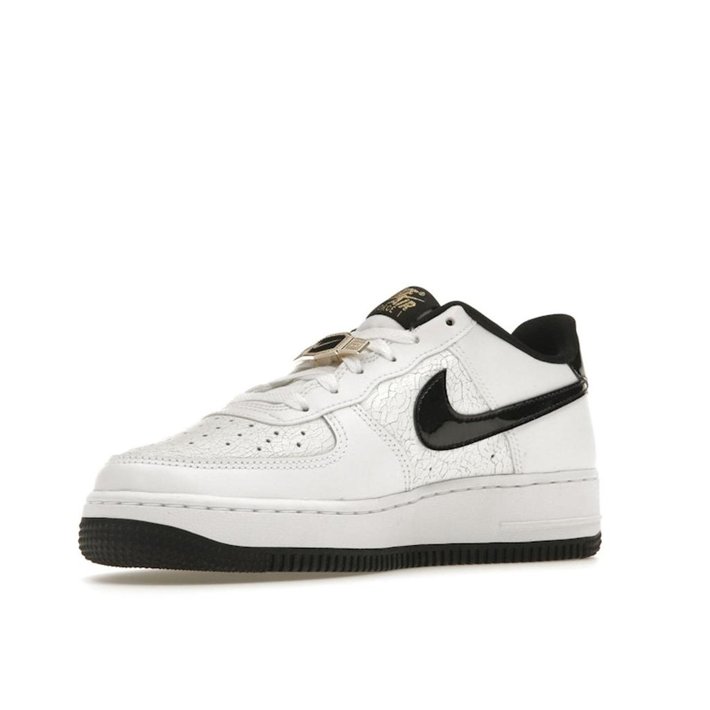 Nike Air Force 1 LV8 GS World Champ Kinder-Sneaker Weiß Pure-Platinum Schwarz DQ0300-100