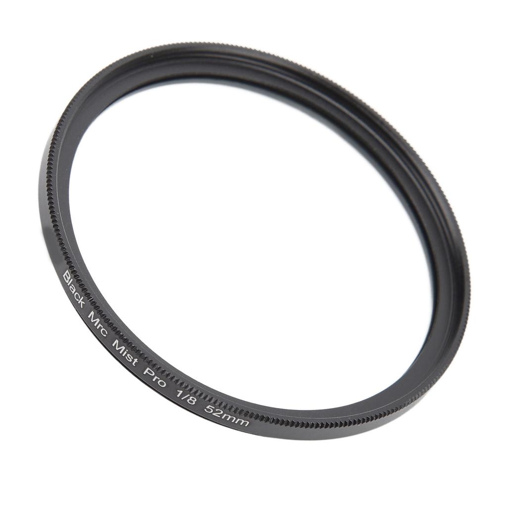 Camera Black Mist Filter 1 8 Black Soft Light Filter Portrait Soft Focus Filter for Video Vlog Portrait Photography 52MM
