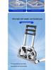 Lightweight Portable Folding Cart for Groceries, Goods, and Luggage with Stair-Climbing Wheels