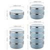 1pcs Stackable Stainless Steel Lunch Box Insulated With Handles  Portable Leak-Proof BPA-Free Bento Box for Adults Work, Picnic