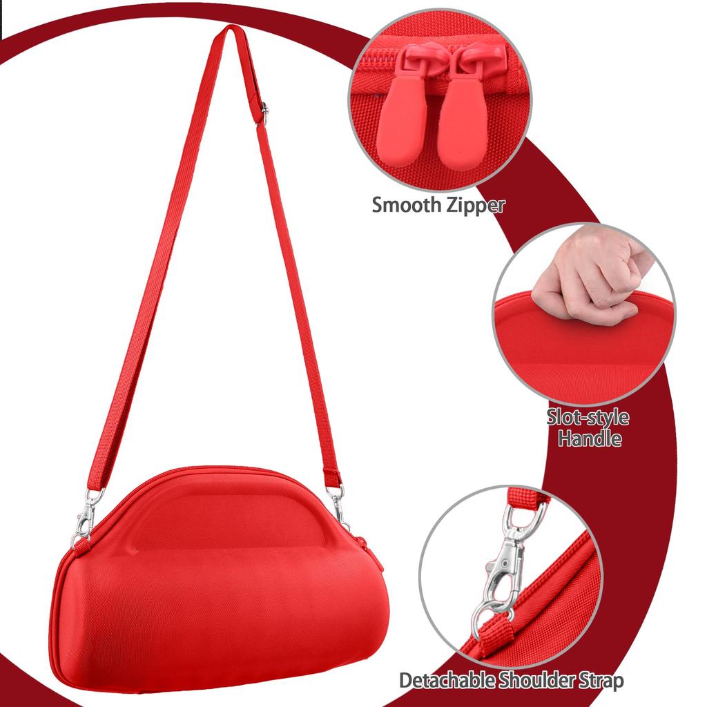 (Case Only) JBL Charge 6 Bluetooth Speaker Portable Storage Case, Red - co2CREA