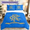 [3pcs Romantic Bedding Set] Rangers FC Print Duvet Cover, Soft Breathable Bedding Set For Bedroom Guest Room School Dorm Decor