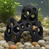 Natural Underwater Landscape 3D Printed Aquarium Shrimp Cave, Hollow Out Fish Tank Shelter, Betta Hideout Safe for Hiding, Resting, Accessories