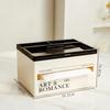 Light Luxury Tissue Box Holder Organizer Home Living Room Coffee Table Multifunctional Bedroom Desk Remote Control Storage Rack