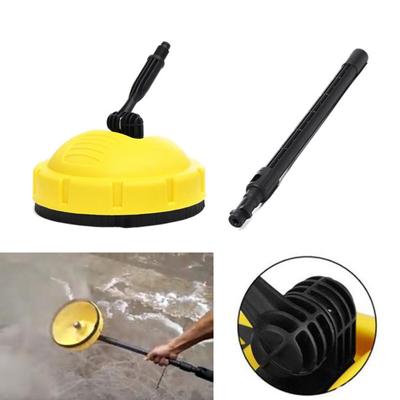 Accessoire de nettoyeur de terrasse Accessoires de nettoyeur haute pression avec long manche Brosse de nettoyage pour élimination de la saleté Tête de nettoyage de terrasse pour Karchers
