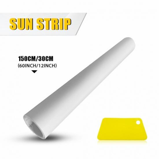 Banner Matte Universal Windshield Black Decal Sun Vinyl 60 X8/10/12  Strip Strip 60*8 (150*20CM)