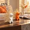 Funny Kitchen Gadget for Dining Room 3D Printed Hedgehog Toothpick Holder, Cute Dispenser, Animal Statue Counter Tabletop Storage Container,