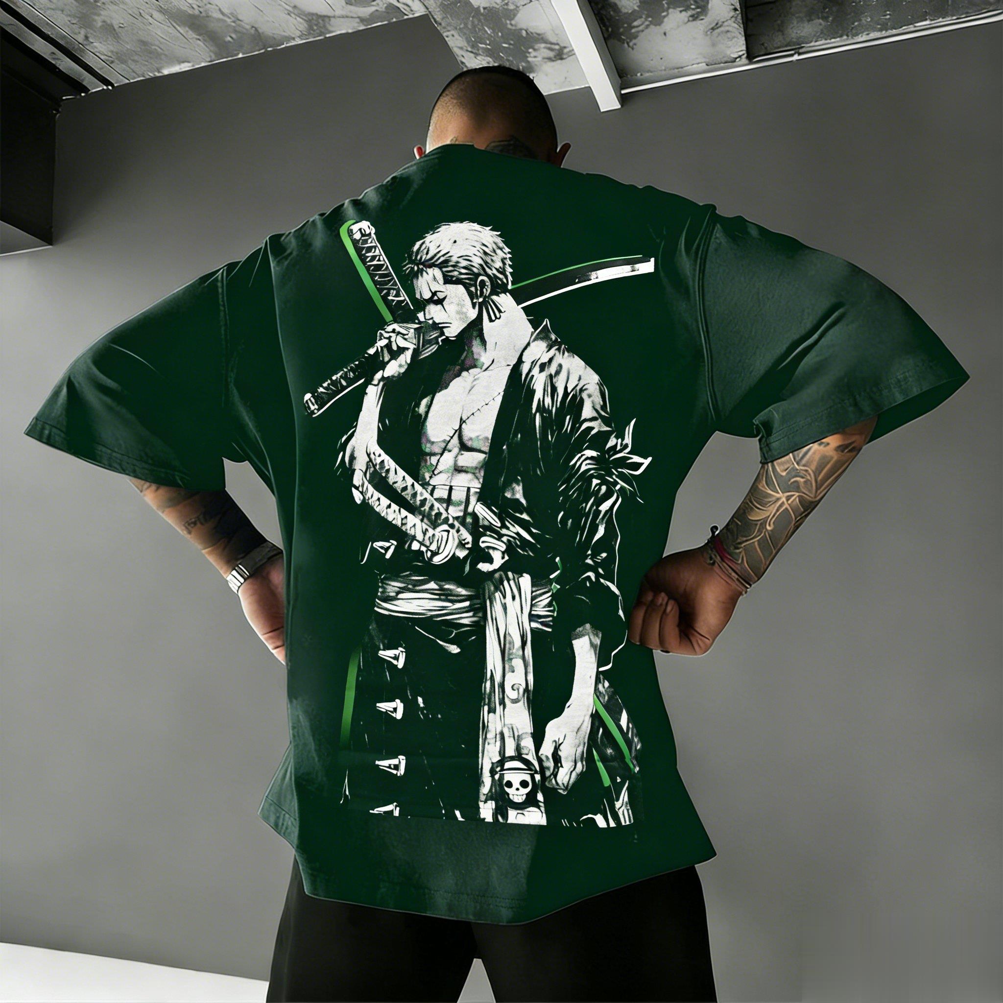

Унісекс Футболка Аніме Зоро Streetwear Чоловіки Жінки Бавовна Коротка Рукава Футболка Графічний Принт Японський Повсякденний Літні Топи Y2k L