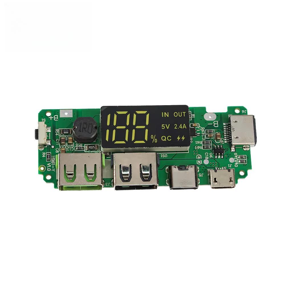 Placă de încărcare cu baterie litiu cu LED, Dual USB 5V 2.4A, Micro/Type-C, USB, Power Bank mobil, protecție circuit, modul de încărcare 18650