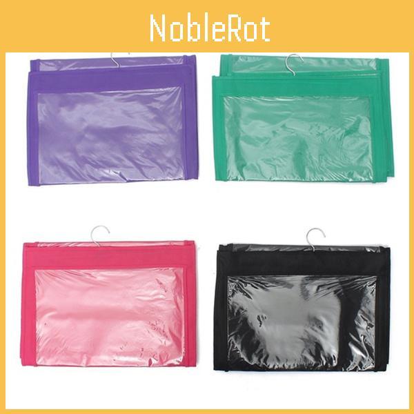 Modern Minimalist Hanging Wardrobe Organizer For Purses In Pink