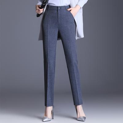 Pantaloni drepți adânci elastici cu talie înaltă pentru femei Pantaloni casual