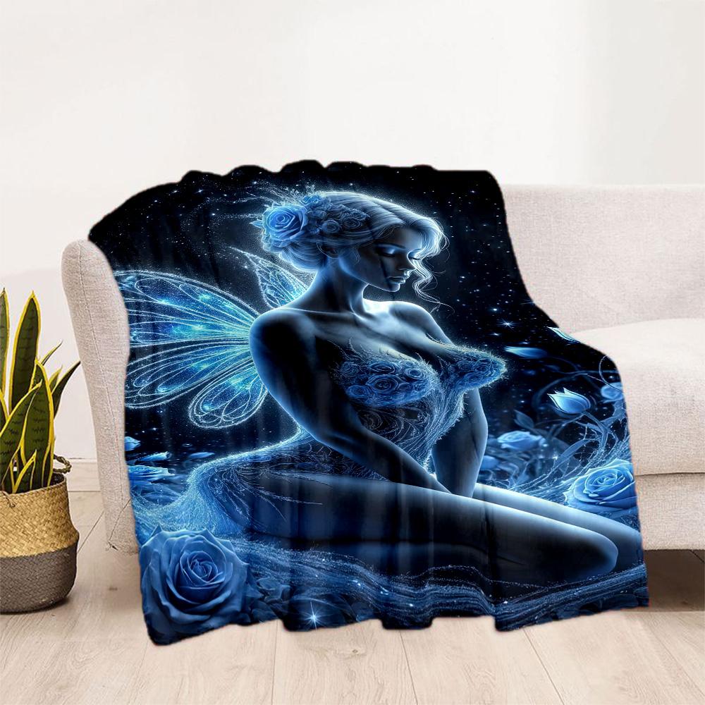 Gothic Style Blanket Soft Warm Cozy Suitable for Office Chair Bedding Chair for All Occasions Modern Gift for Travel Home Birthdays