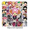56 Waterproof One Piece Cartoon Stickers for Suitcase, Computer, Skateboard, Car, Motorcycle Graffiti