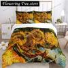 Van Gogh Art Cute Kawaii Duvet Cover Comforter Bedding set Soft Quilt Cover and Pillowcases for Teens SingleDoubleQueenKing
