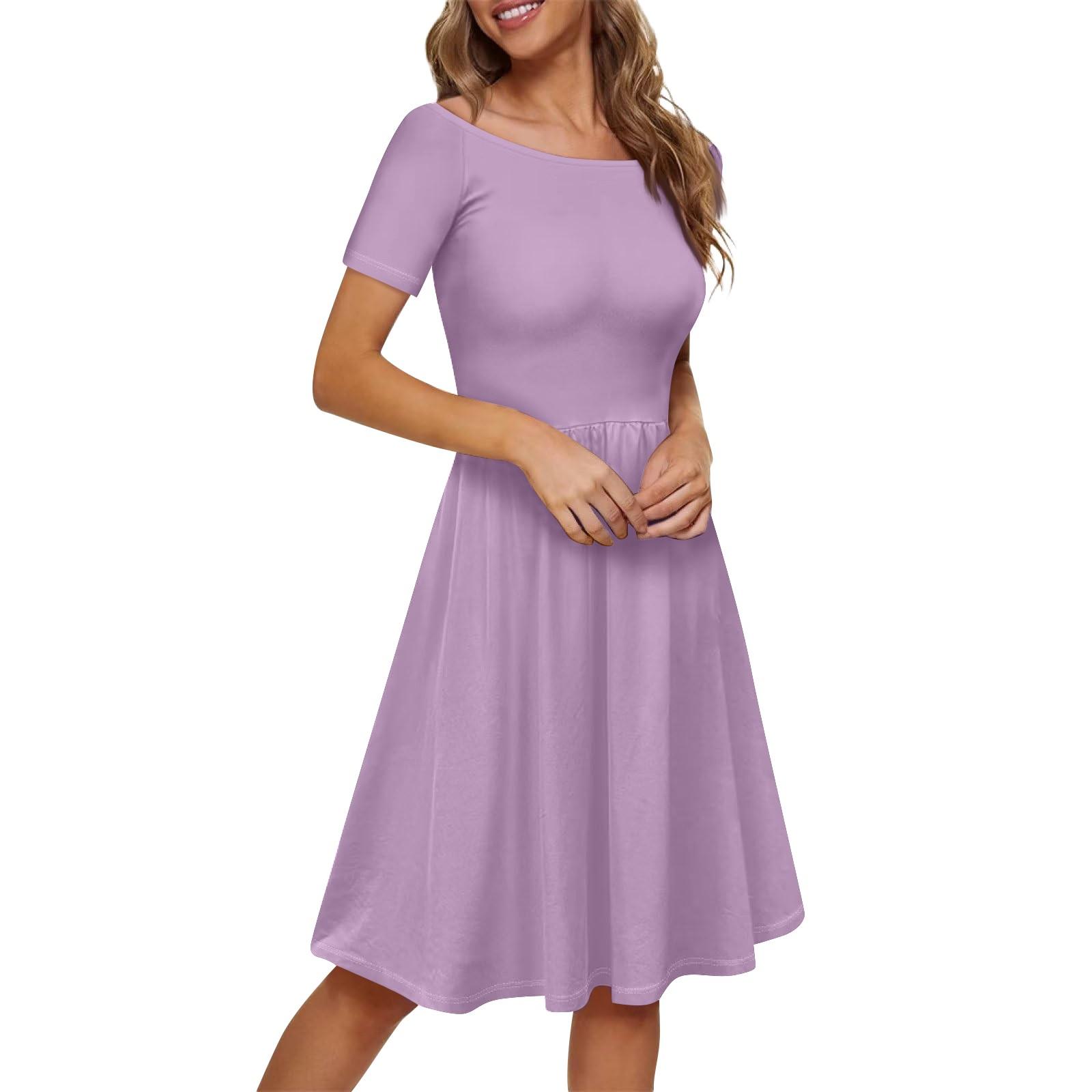 Женское платье с коротким рукавом реглан с круглым вырезом и большим вырезом с открытыми — фото 13