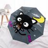 1pc Halloween Skeleton Cat Automatic Opening/Closing Umbrella - Portable Three-Fold Design with 8 Iron Ribs - Outdoor, Gift for Fans, Travelers, Daily