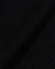 Moa Ribbed Mock Neck Zip-Up (Black)
