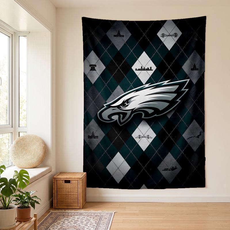 Philadelphia Eagles (82) Duvar Kilim Yatak Odası Oturma Odası Yurt İçin Şık Duvar Dekoru Aile ve Arkadaşlar İçin Güzel Hediye