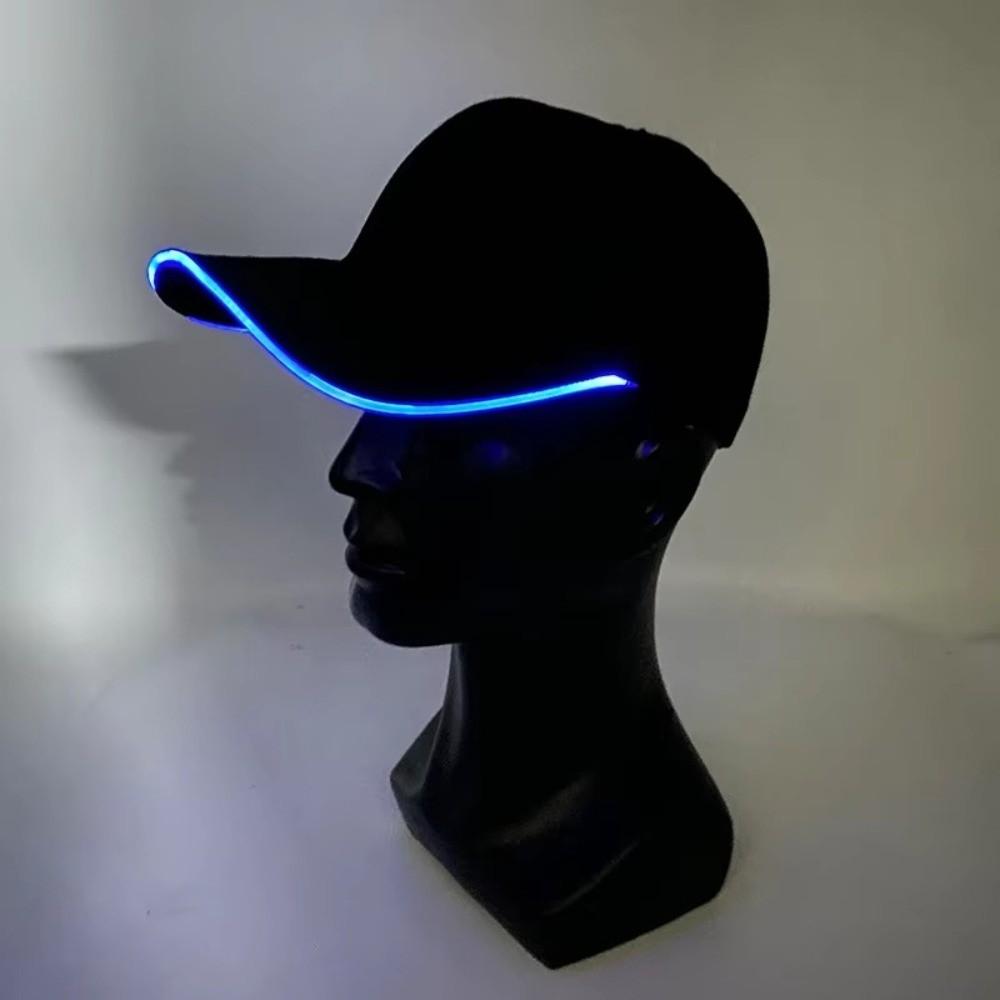 Adjustable LED Light Up Baseball Hat Sun Protection Three Gears Glowing Light Cap Costumes Accessory Flashing Glow Hat