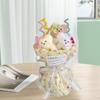 Dog Bouquet Handcraft Portable Lovely Creative Decor Stuffed Animal Toys with Light for Women Mom