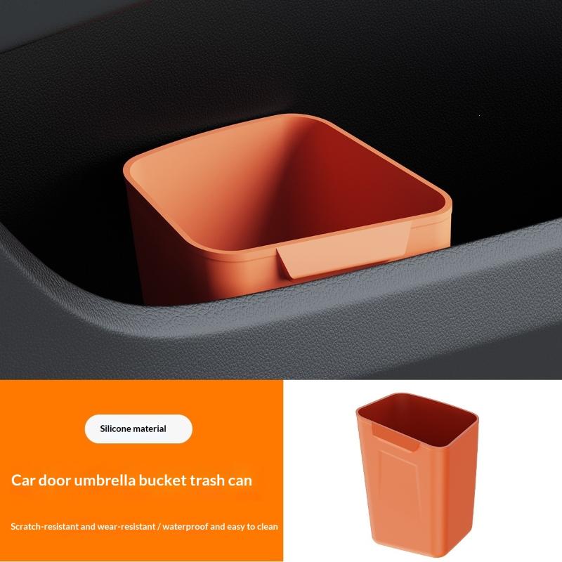 Silikon Auto Türbecherhalter Aufbewahrungsbox Mülleimer Wasserdicht Universal Auto Tür Aufbewahrungsbehälter Regenschirm Organizer Tasche
