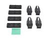 Terzo Roof Carrier Base Carrier Black Daihatsu Thor EH427 (by PIAA) Holder, 4-Pack, [Toyota Tank/Roomy, M90# M91#]