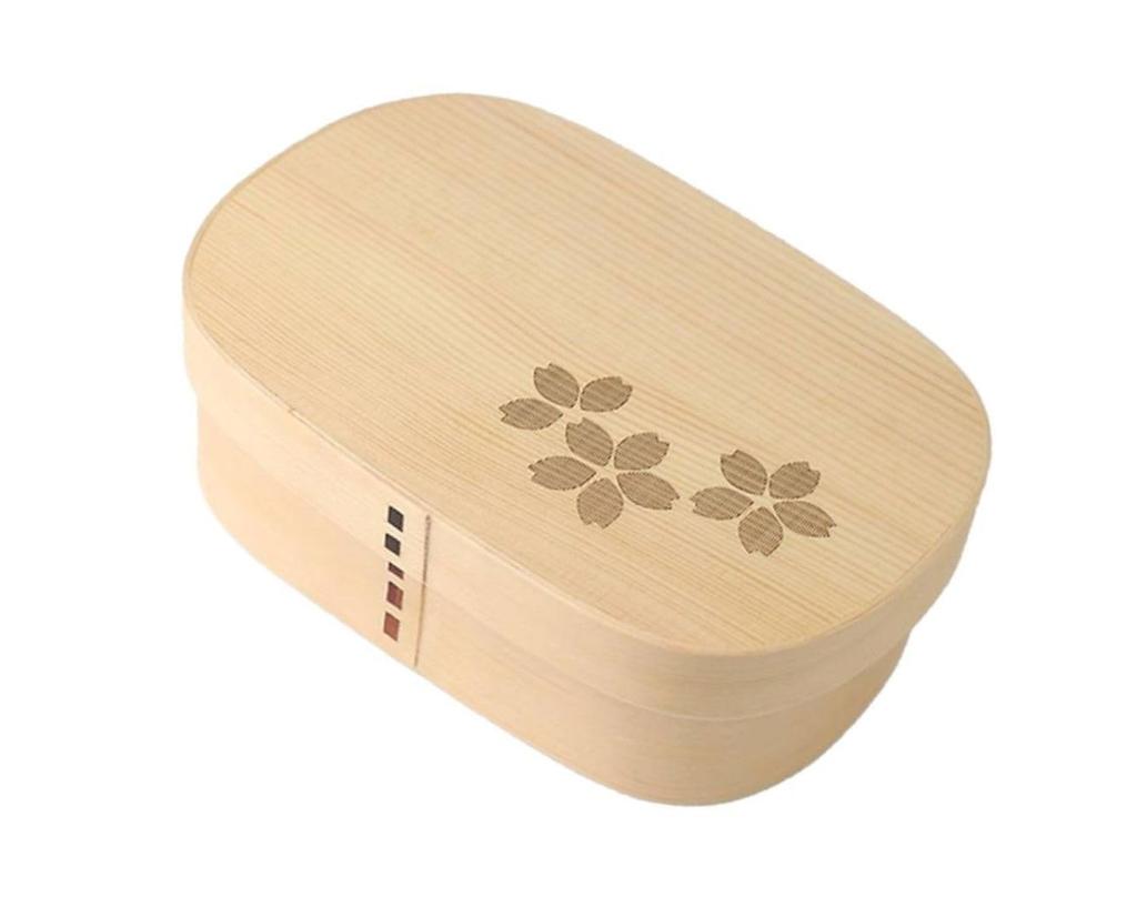 Magewappa Bento X X Natural Current Model J-kitchens Box, 18.3cm 12.5cm 6cm, 700ml, White,