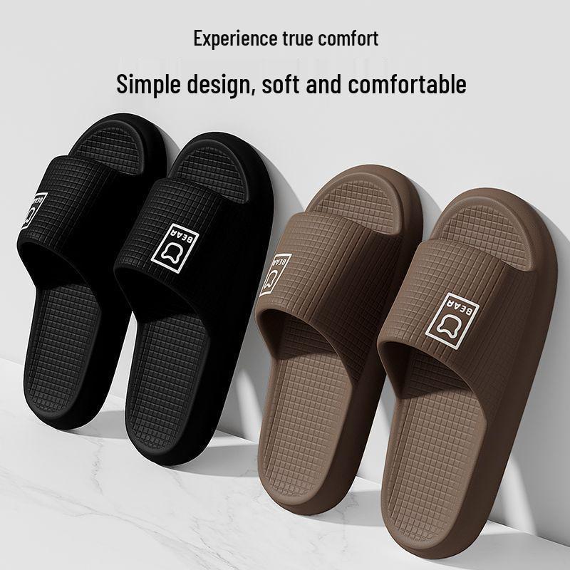 Men's Deodorant Non-Slip PVC Summer Slippers for Bathroom