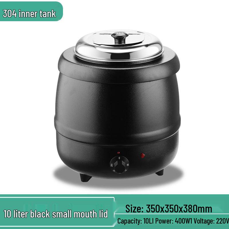 304 Stainless Steel Electronic Soup Warmer and Porridge Cooker for Commercial Use