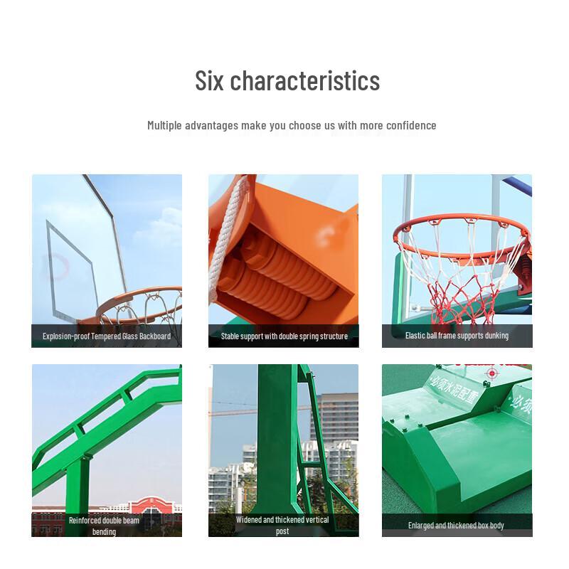 Adjustable Outdoor Basketball Hoop Stand