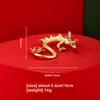 Retro Brass Zodiac Dragon Small Statue Chinese Mythical Beast Figurines New Desktop Ornament