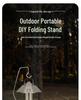 Outdoor Foldable Aluminum Alloy Tactical Lamp Stand for Camping