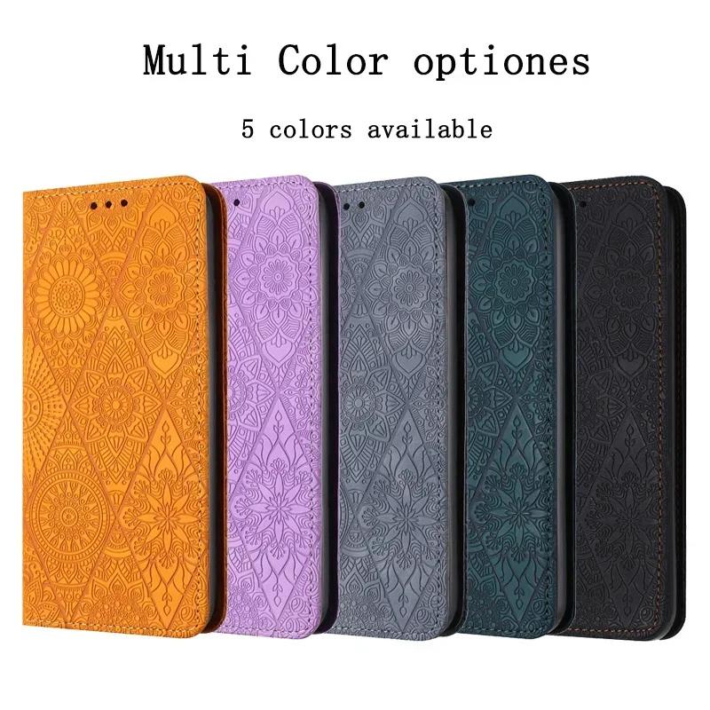 Phone 17 16 Pro Max Vintage Flower Case for IPhone 17 Air 16 15 Plus 14 13 12 11 Pro Max Case Magnetic Leather Wallet Book Cover