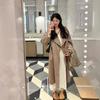 In Early Autumn, Pure Desire To Slim Down and Look Thin, Celebrity Temperament Long Dress, Children's Design Sense, Waist and Inner Knitted Dress