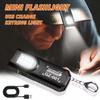 Powerful Mini COB LED Keychain Flashlight USB C Rechargeable Hanging Work Light Waterproof Keyring Camping Walking Pocket Lamp