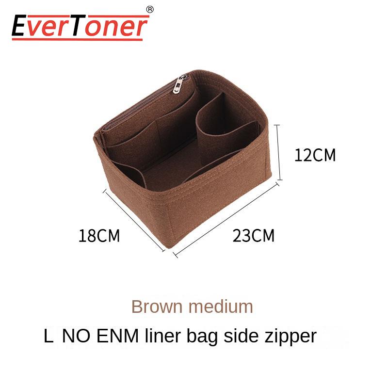 EverToner Bag Organizer Insert For l-v Noe Organiser Felt material Divider Shaper Protector Compartment Inner Bag Accessories