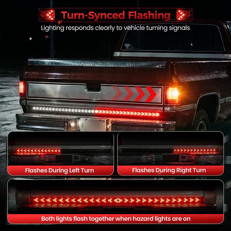 Led Tailgate Light Bar Strip, 2026 Upgraded Light Led Bar Signal Break Reverse, Turn Signal Strip