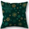 New Merry Christmas Throw Pillow Case Xmas Tree Santa Claus Linen 45X45cm Pillow Cover