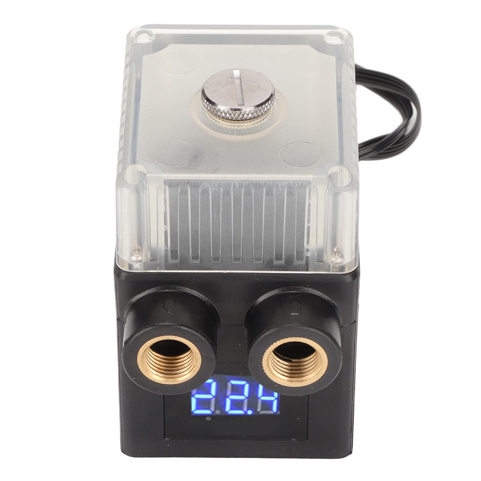 

Computer Water Pump Temperature Gauge Transparent Design 12V 4 Pin Computer Cooling Pump PC CPU Cable for Water G1/4 Cooling (Black) чорний