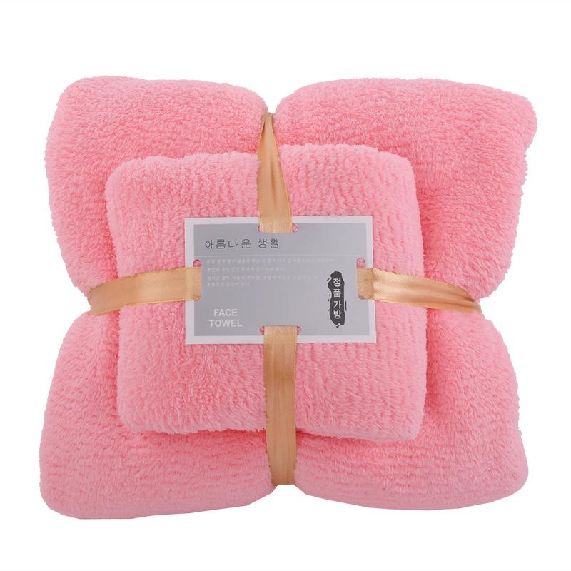 Coral Fleece Towel Set: Wearable, Absorbent Bath & Beach Towels, Ideal Gifts