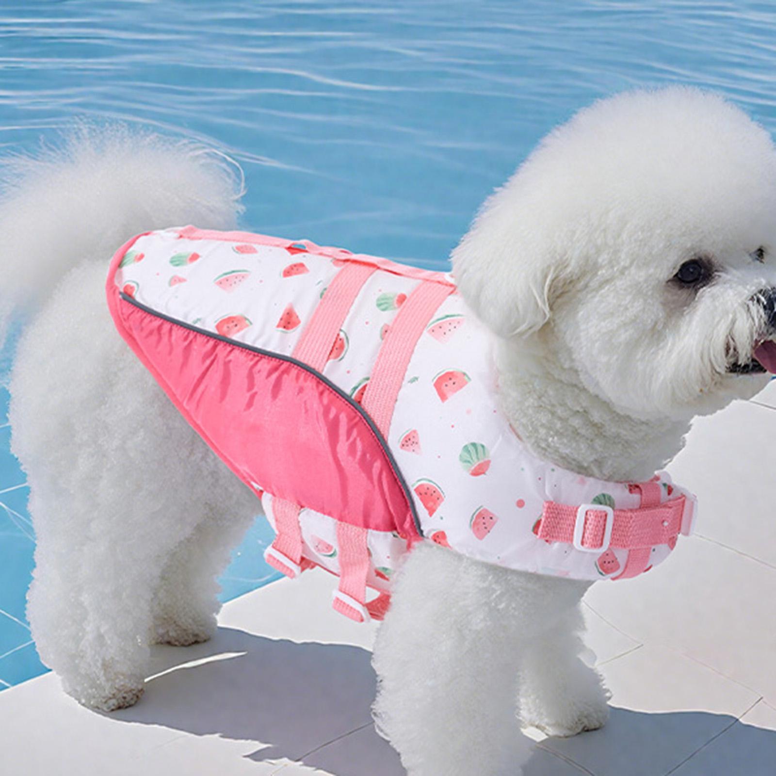 

Fashion Dog Life Jacket Pet Swimming Suit M розовый